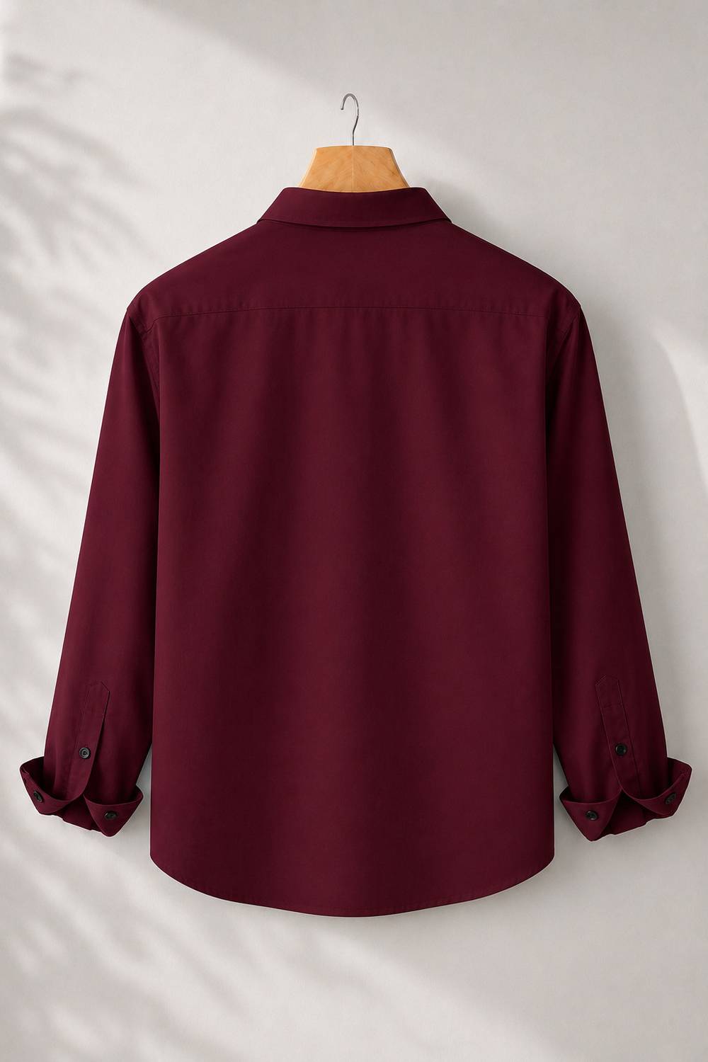 mozero Men Maroon Casual Shirt - Image 3