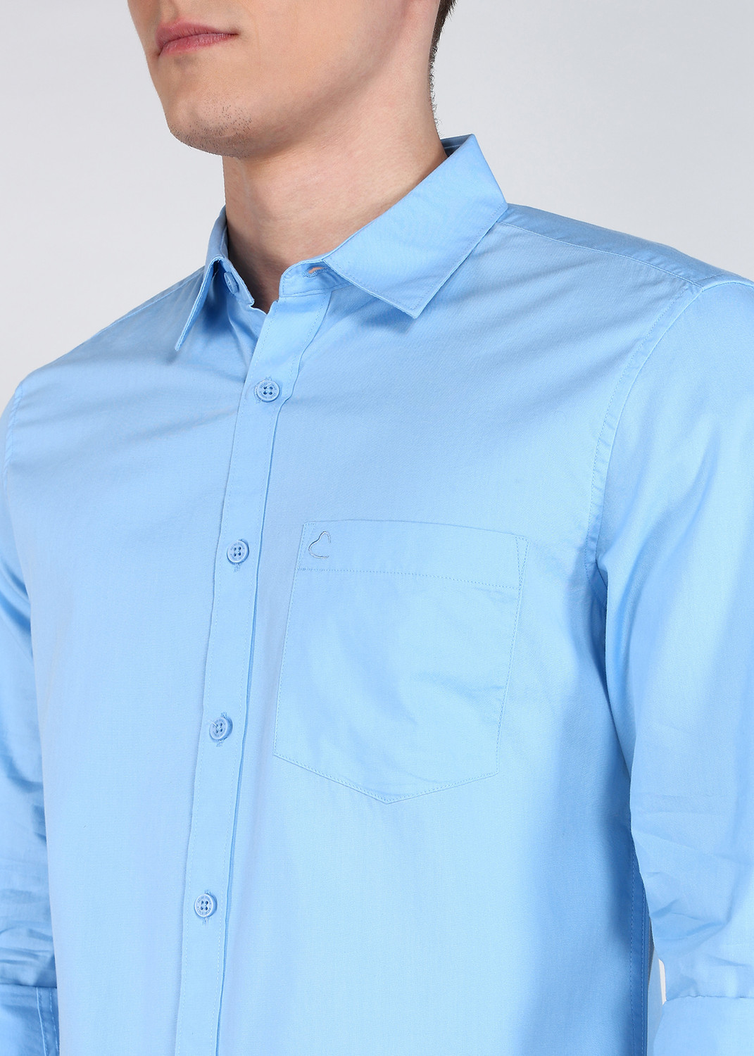 Image of BEING HUMAN Men Slim Fit Solid Casual Shirt