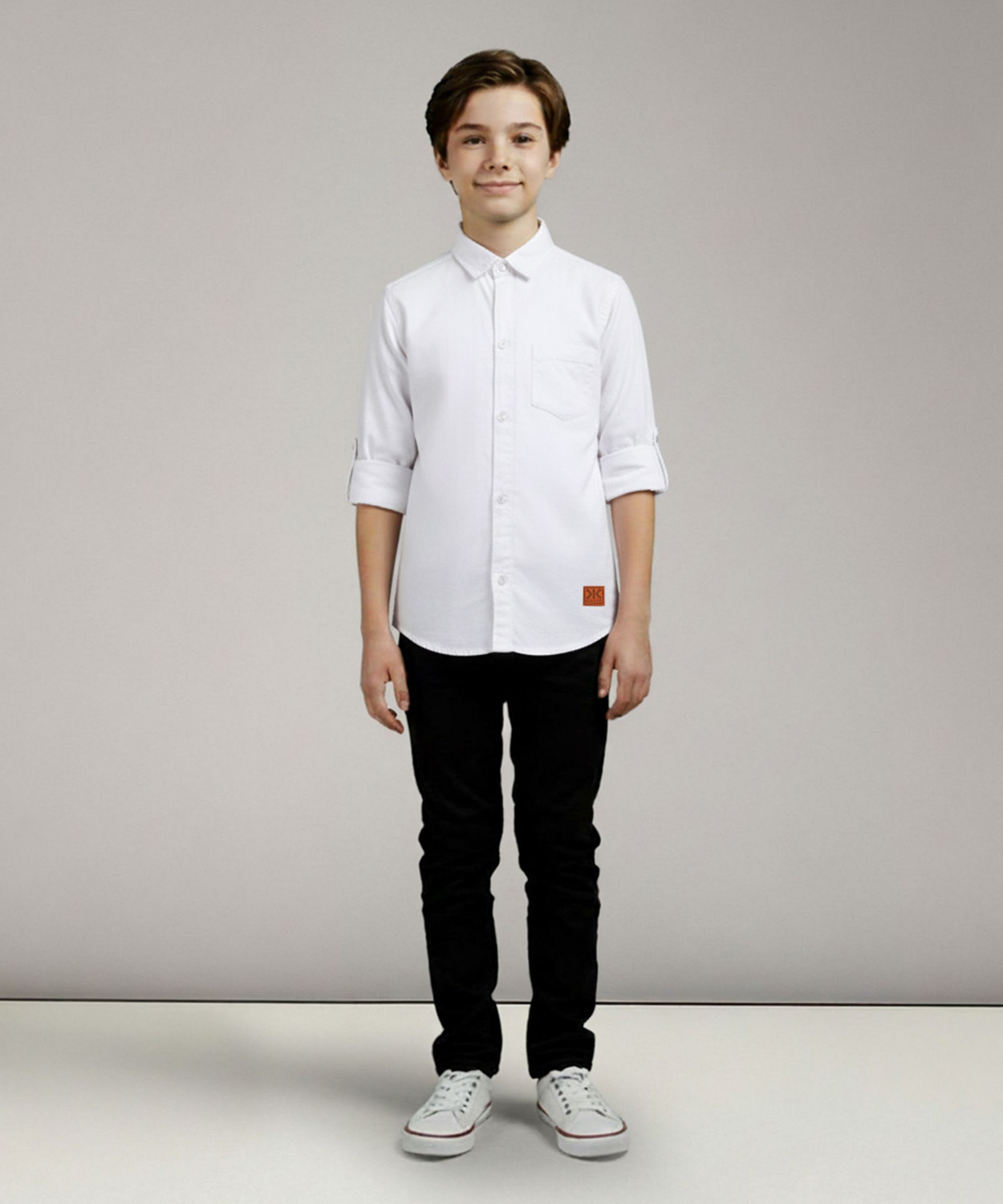 Image of KILLER Boys Solid Casual Blue Shirt