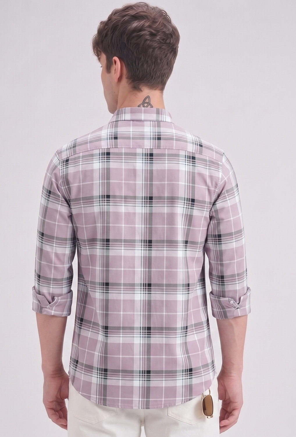 Image of METRONAUT Men Checkered Casual Multicolor Shirt