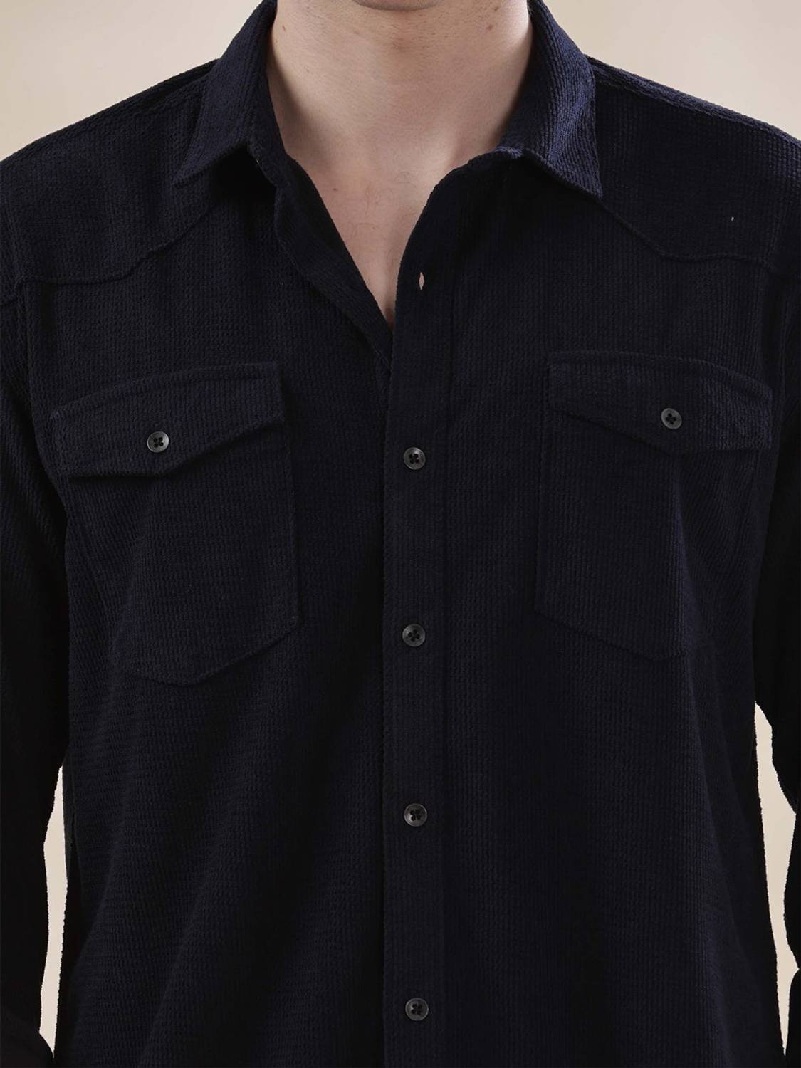 HERE&NOW Men Blue Casual Shirt - Image 3
