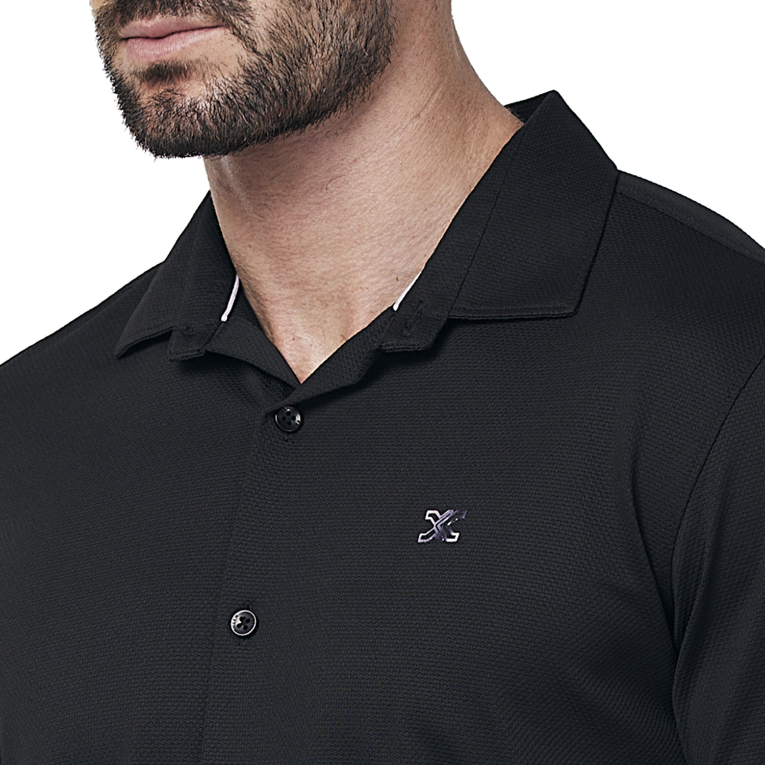 Image of KILLER Men Striped Casual Black Shirt