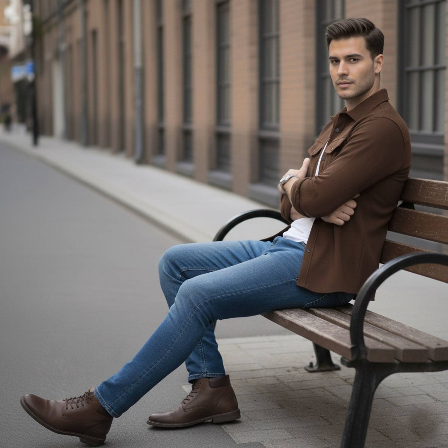 DIMMY Men Brown Casual Shirt - Image 5