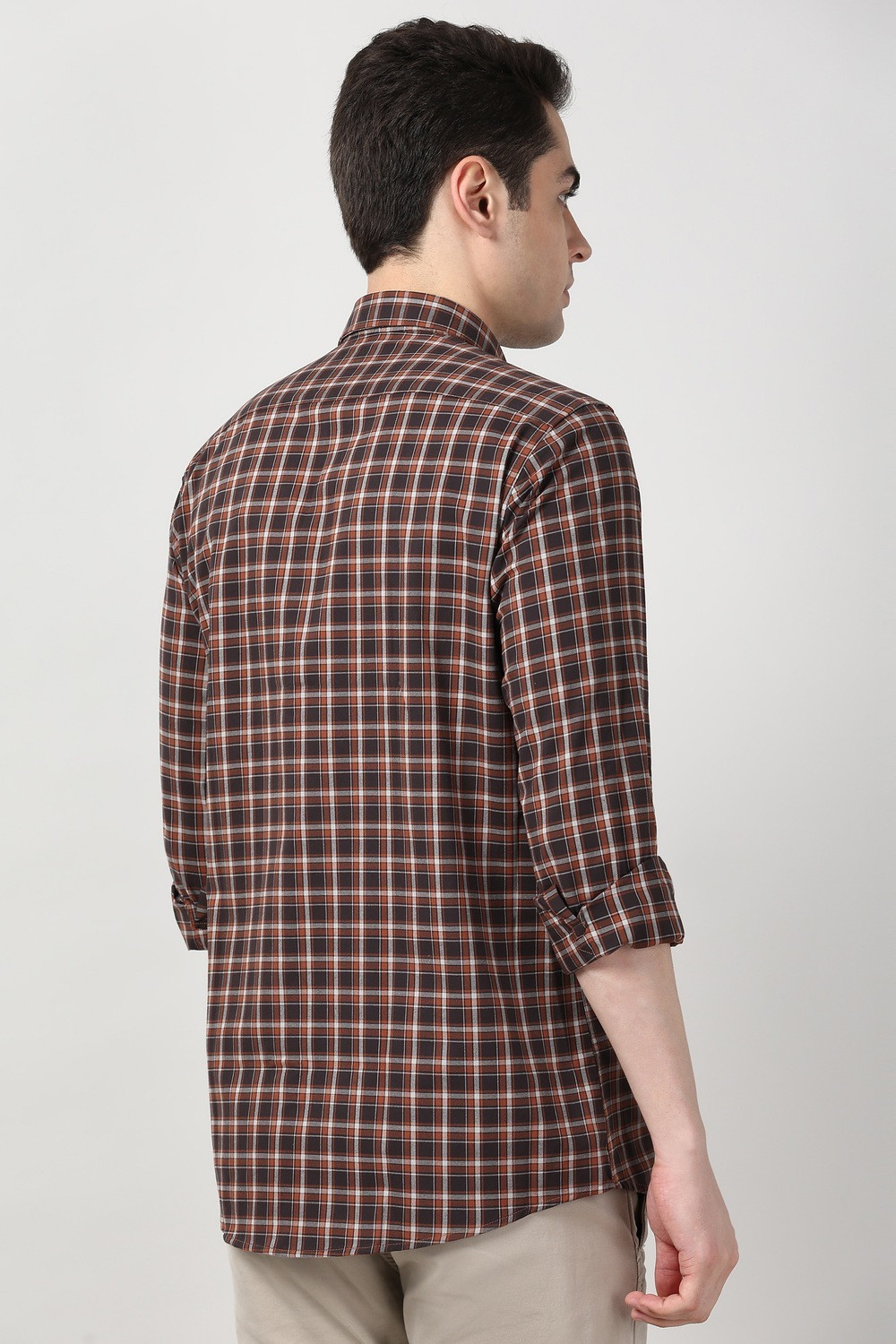 Image of PETER ENGLAND Men Checkered Casual Multicolor Shirt
