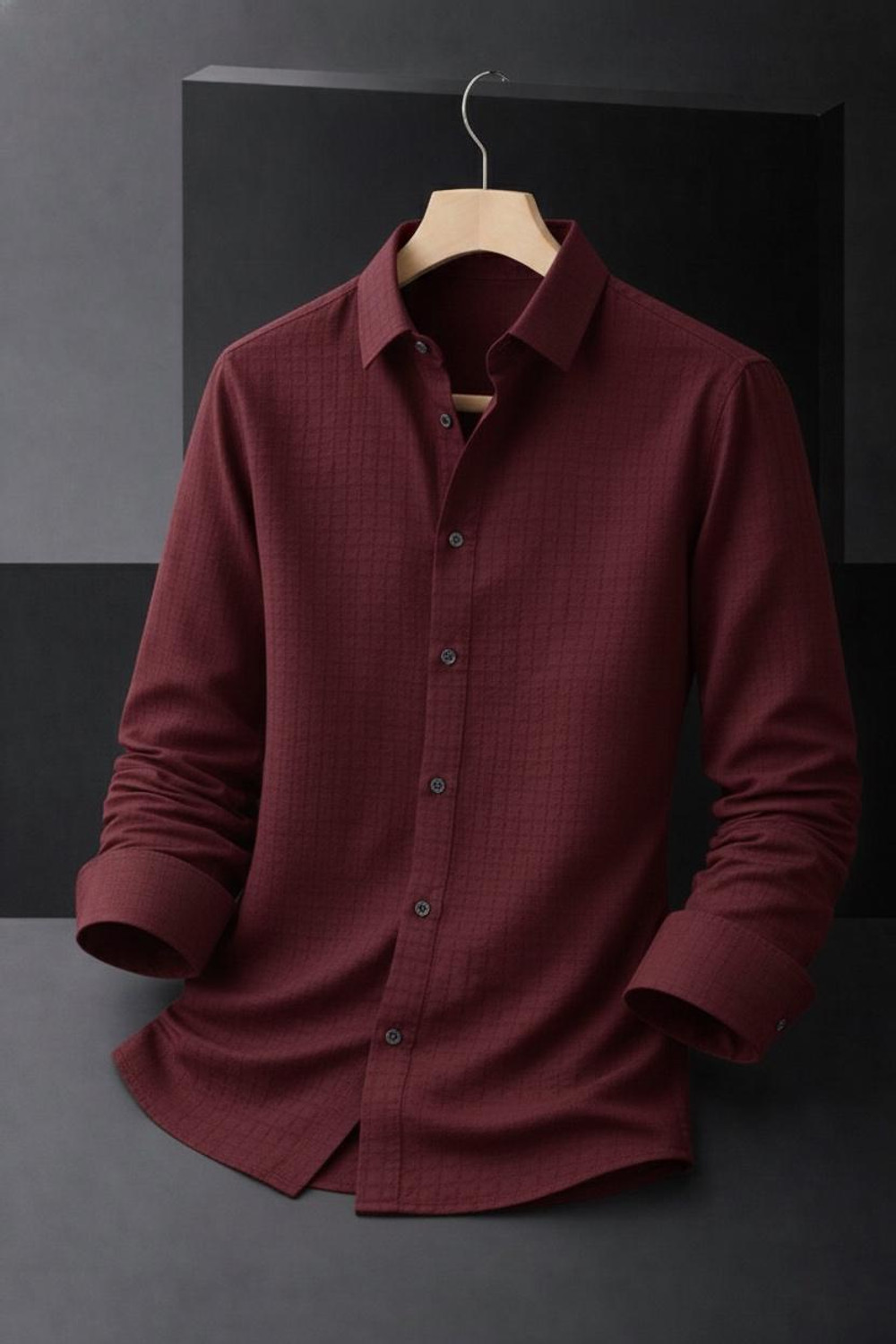 Image of Zonly Men Self Design Casual Multicolor Shirt