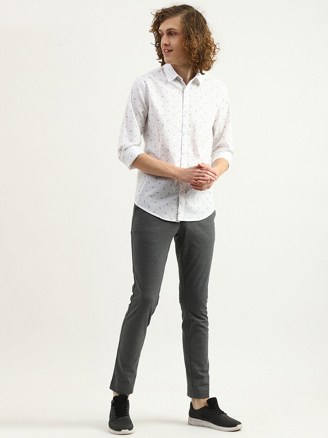 Image of United Colors of Benetton Men Slim Fit Printed Casual Shirt