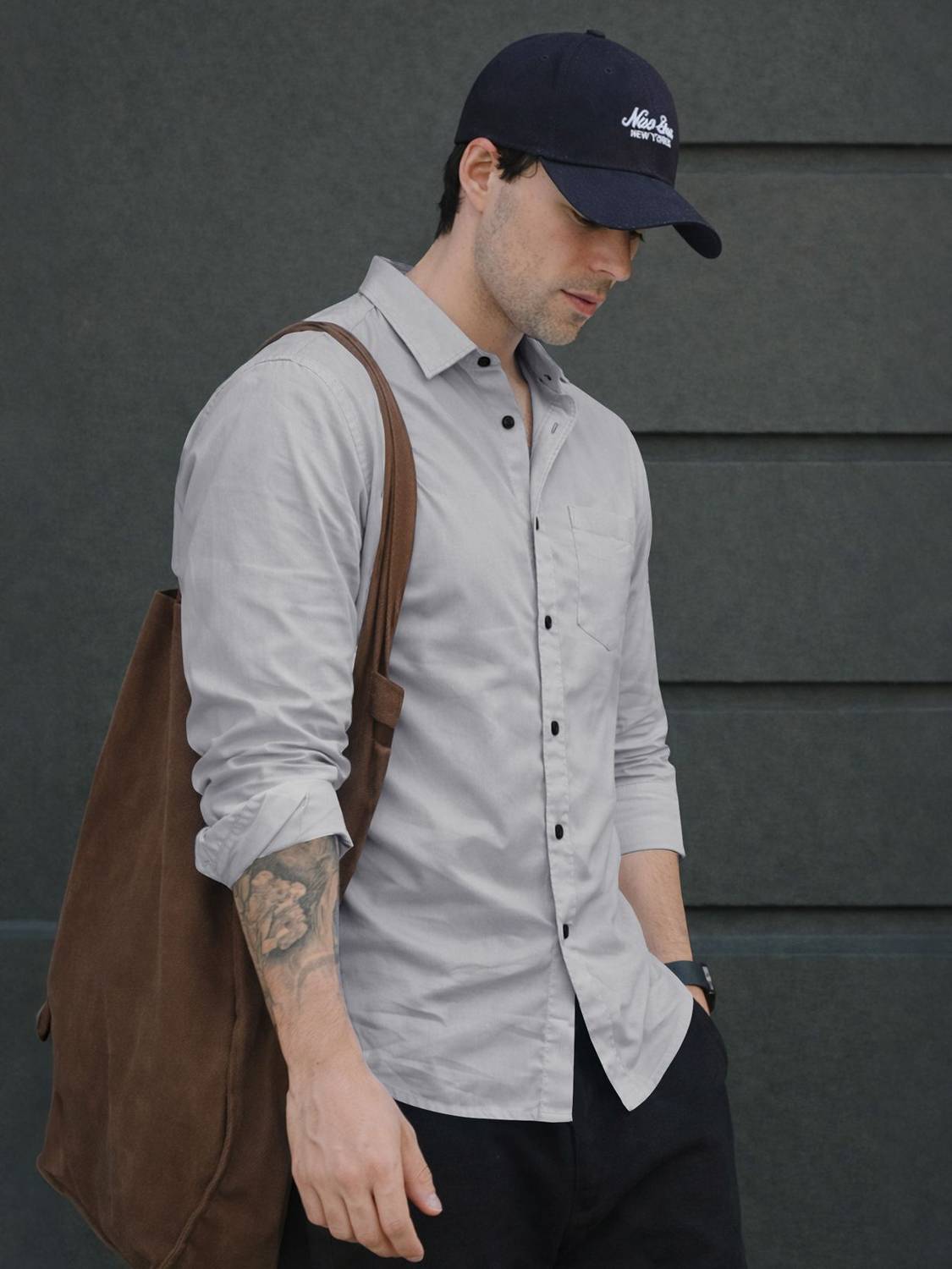 EyeBogler Men Grey Casual Shirt - Image 2