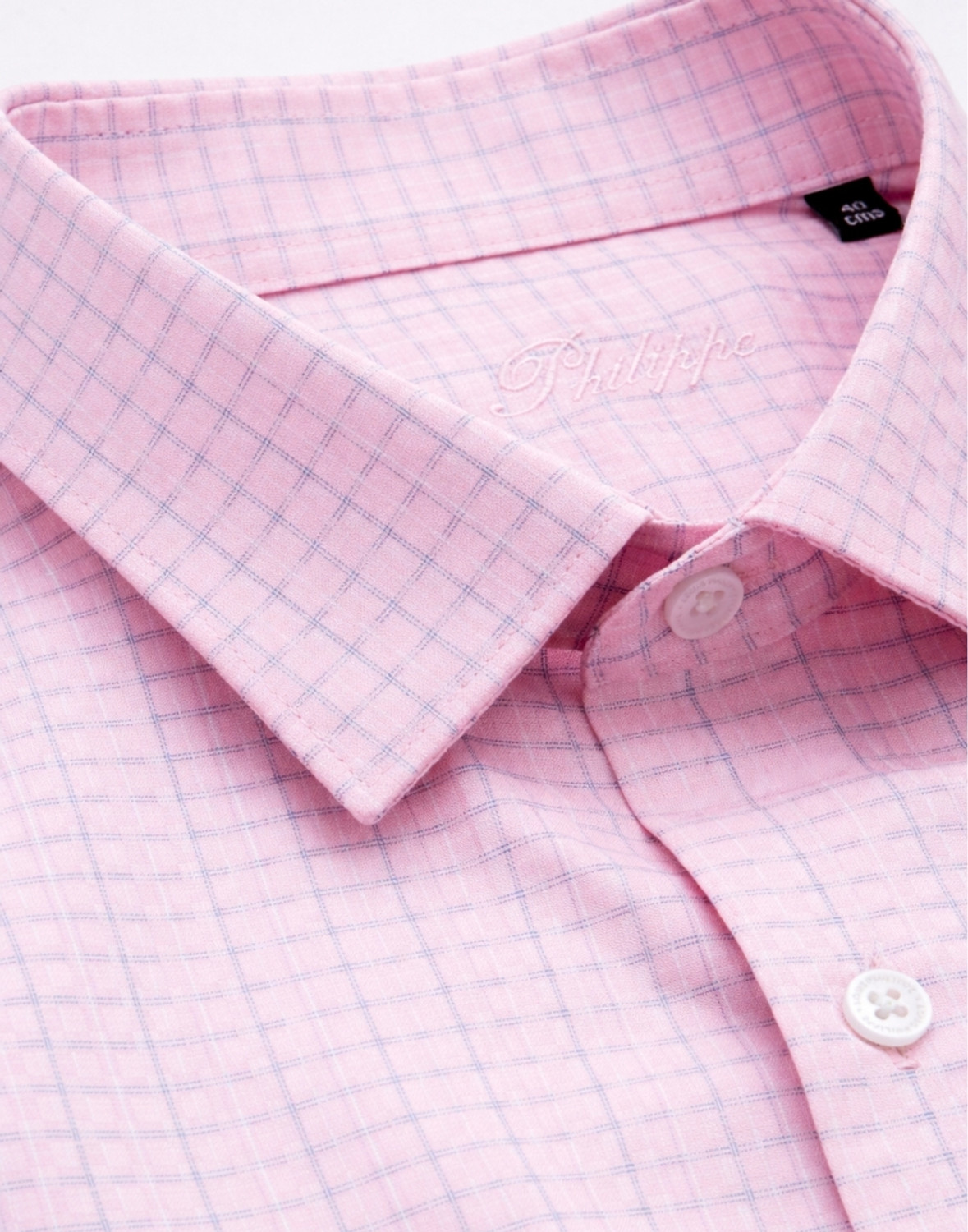 Image of LOUIS PHILIPPE Slim Fit Full Sleeve Men Slim Fit Checkered Formal Shirt