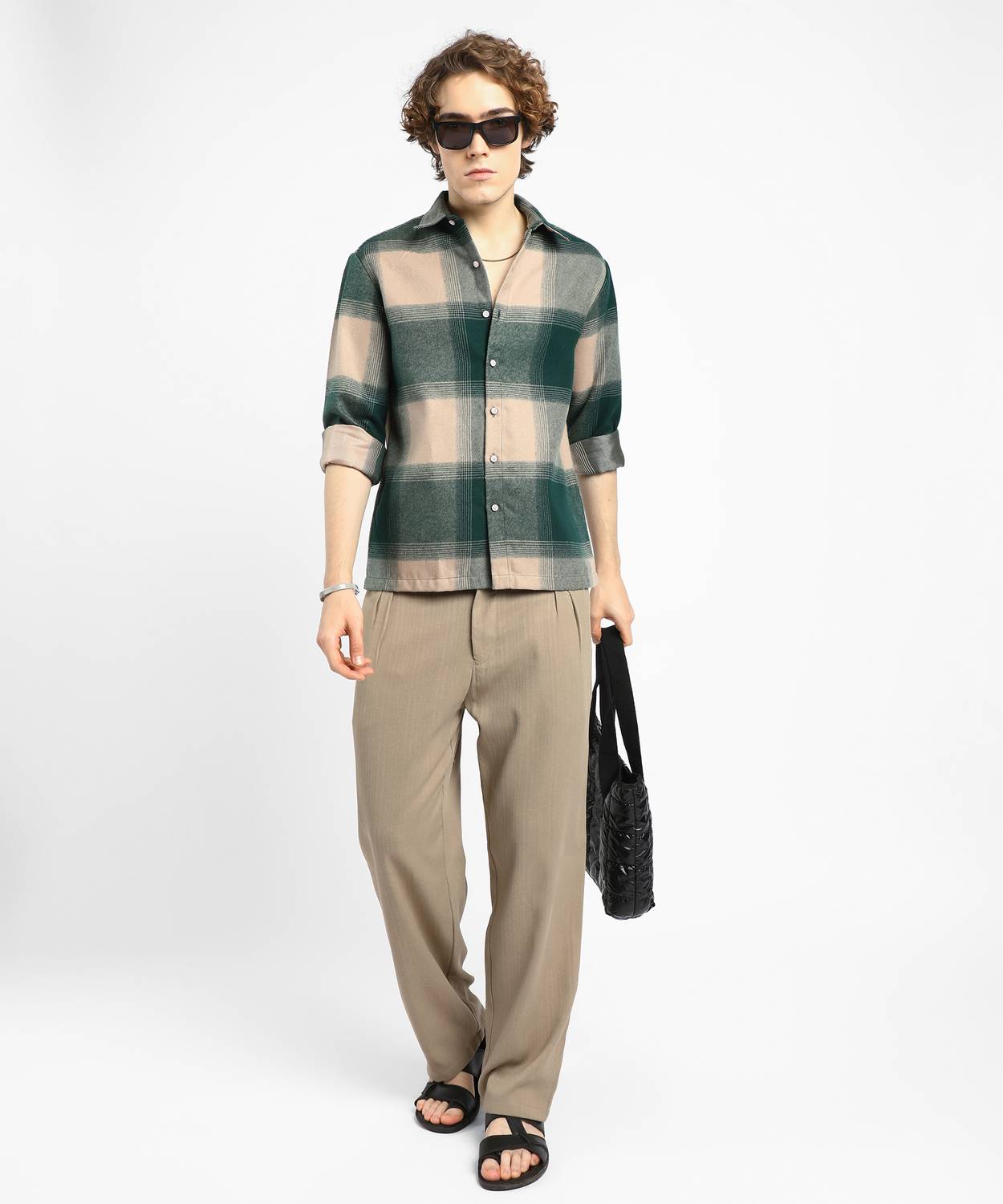 CAHOOT Men Oversized Checkered Shirt - Image 5