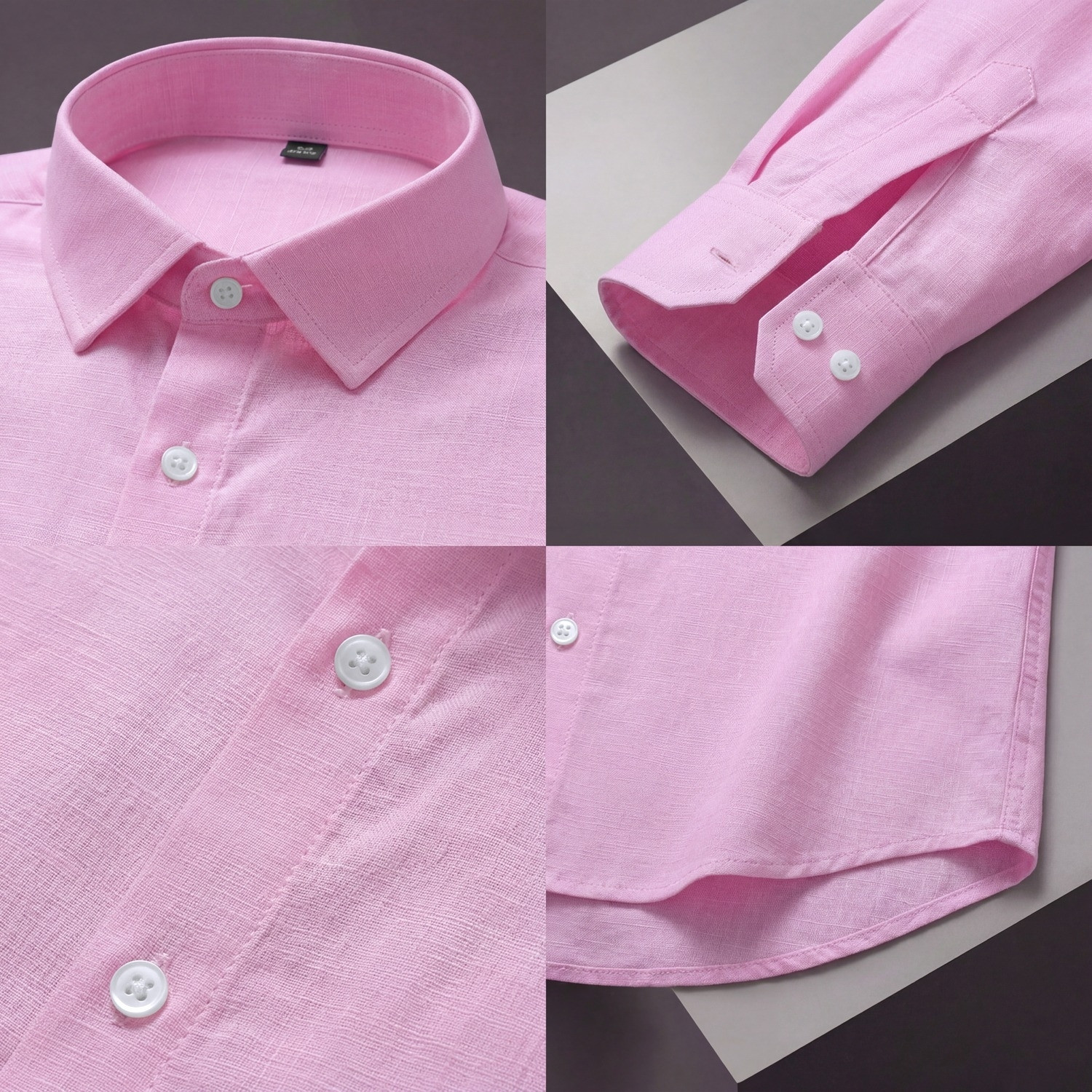 Image of Roadster Men Solid Casual Pink Shirt