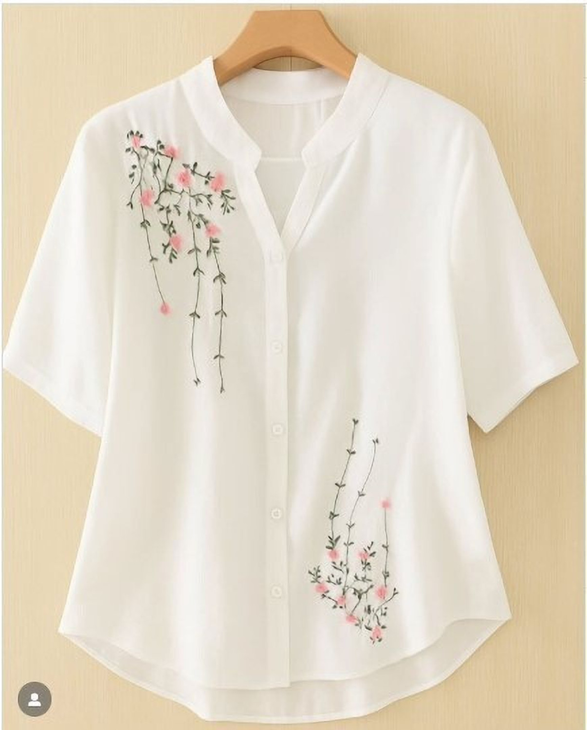 Image of Yanvi Women Embroidered Casual White Shirt