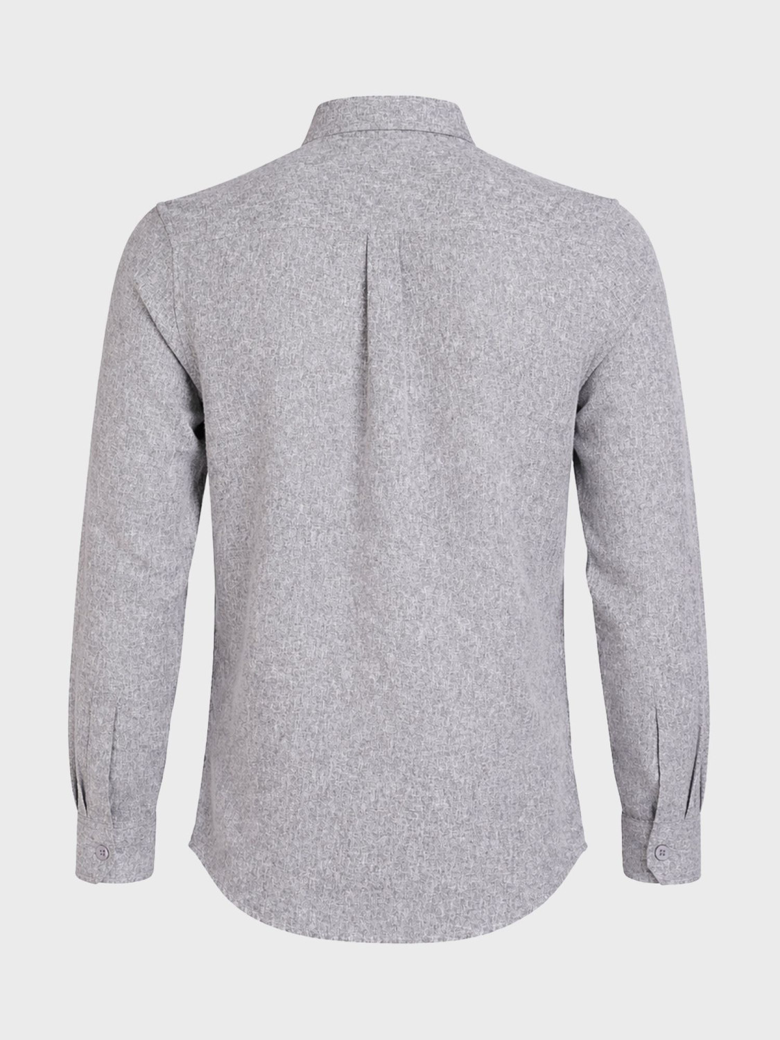 Image of The Indian Garage Co. Men Solid Casual Grey Shirt