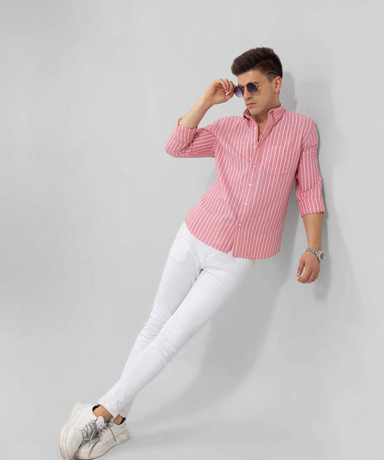NIFILLO Men Printed Casual Pink Shirt - Buy NIFILLO Men Printed Casual Pink  Shirt Online at Best Prices in India | Flipkart.com