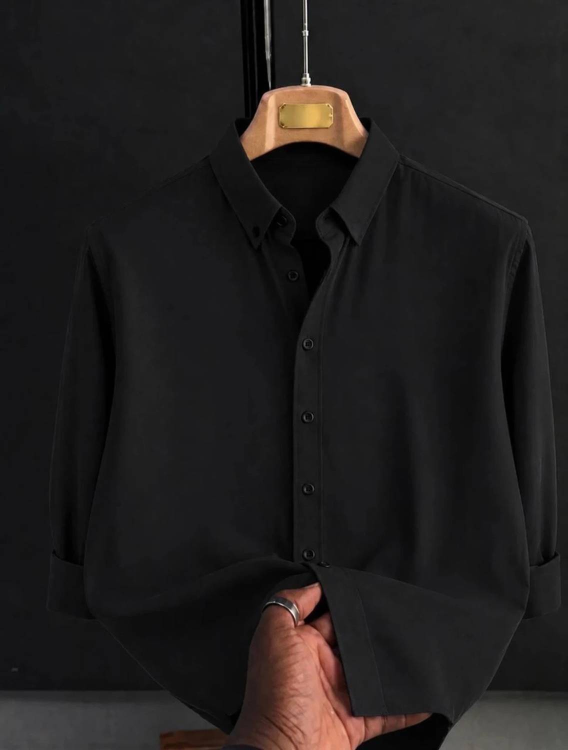 METRONAUT Men Black Casual Shirt - Image 1