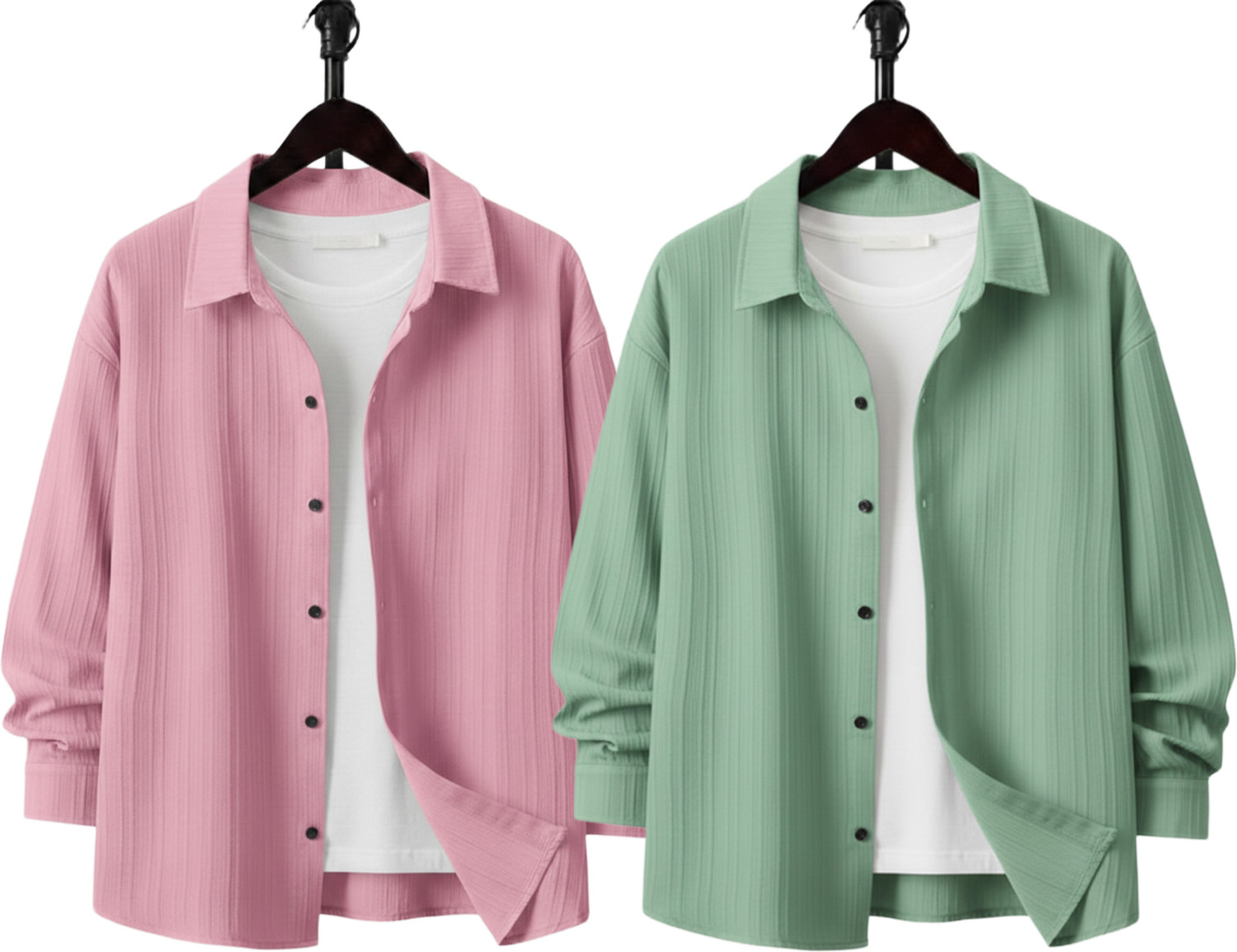 Image of Kachhot Men Self Design Casual Multicolor Shirt