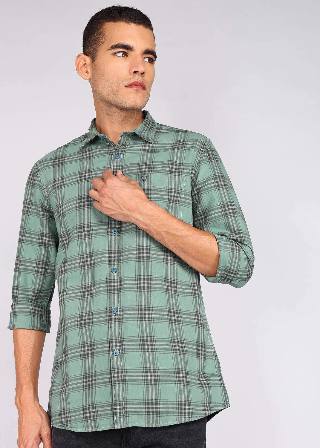 Allen Solly Men Checkered Casual Multicolor Shirt