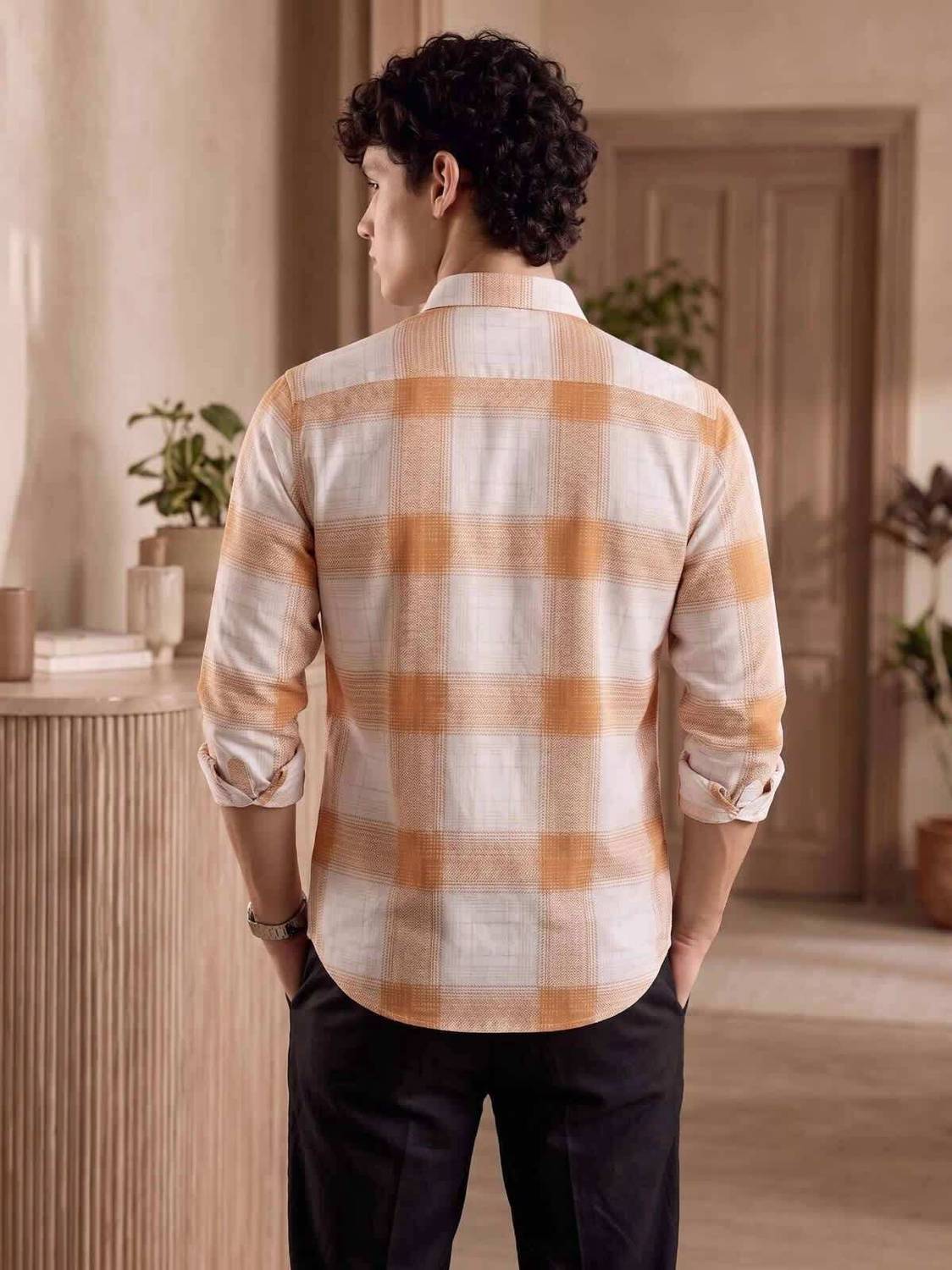 MUMIN Men Checkered Multicolor Shirt - Image 2