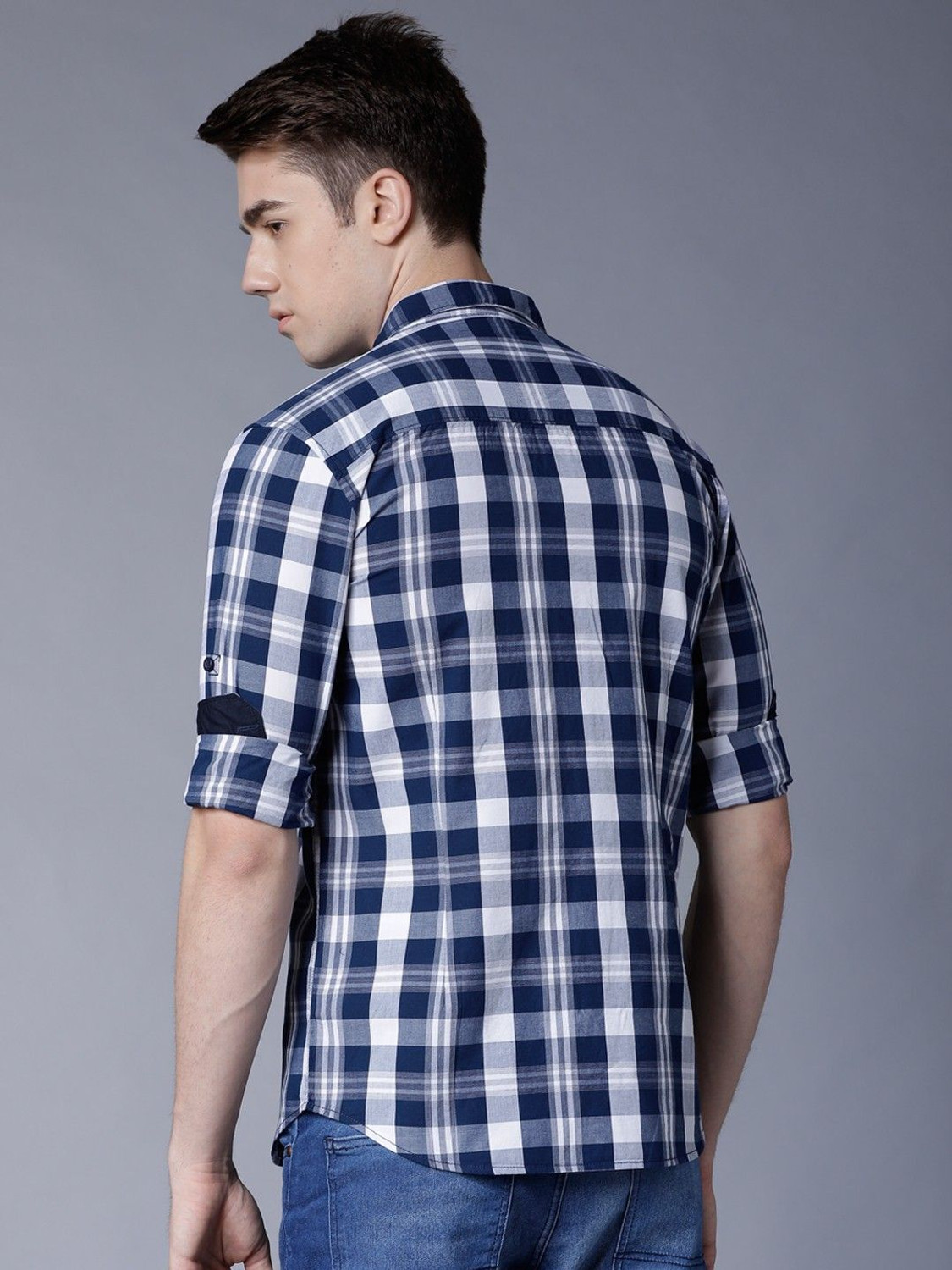Image of HIGHLANDER Men Checkered Casual Multicolor Shirt