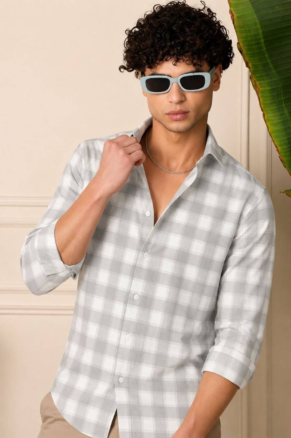 JCOSTA Men Checkered Casual Multicolor Shirt - Image 3