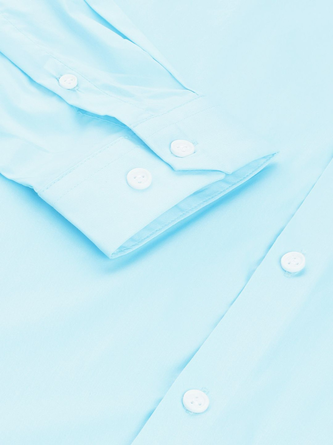 Image of PETER ENGLAND Men Solid Casual Blue Shirt