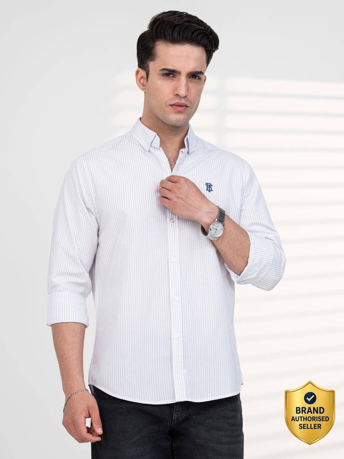RED TAPE Men White Shirt - Image 1