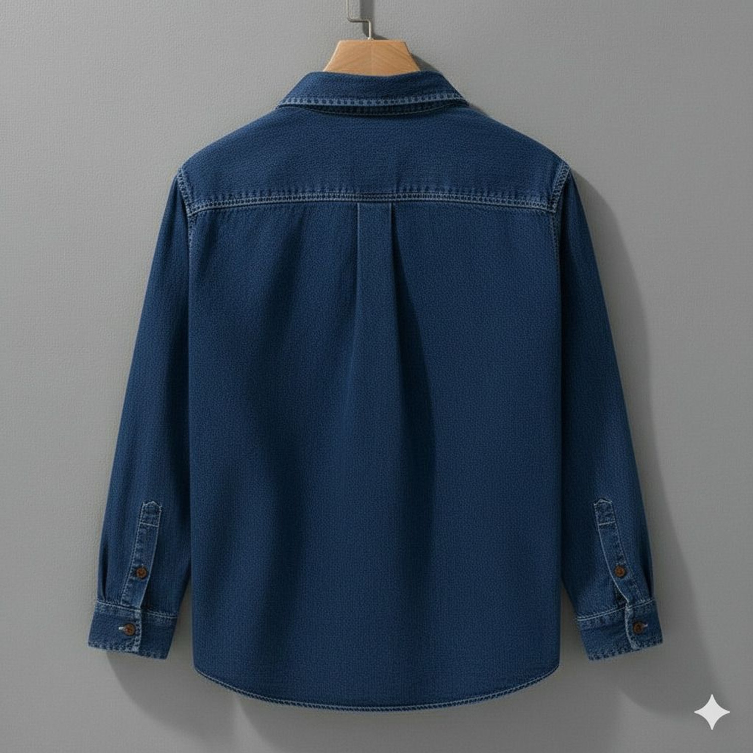 Image of GLORISTAR Men Solid Casual Blue Shirt