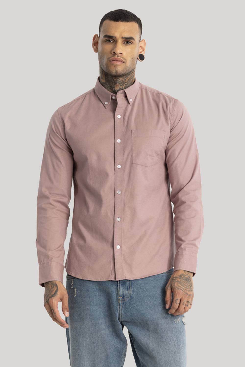 Snitch Men Purple Casual Shirt - Image 1