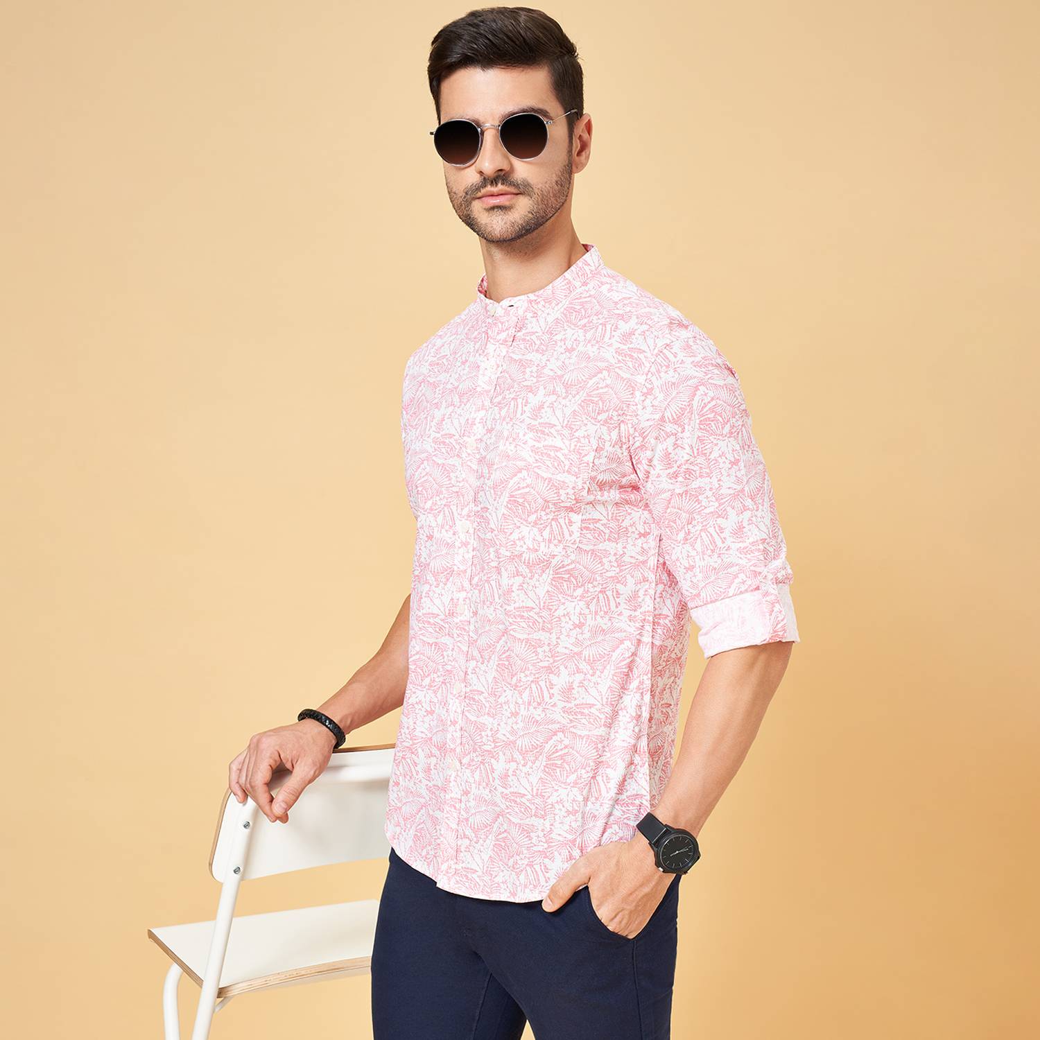 Byford by Pantaloons Men Slim Fit Printed Casual Shirt
