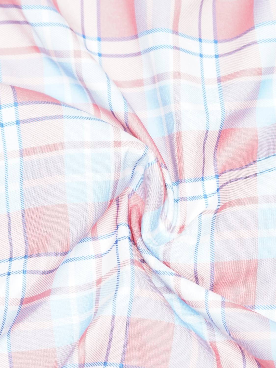 N AND J Men Pink Checkered Casual Shirt - Image 4
