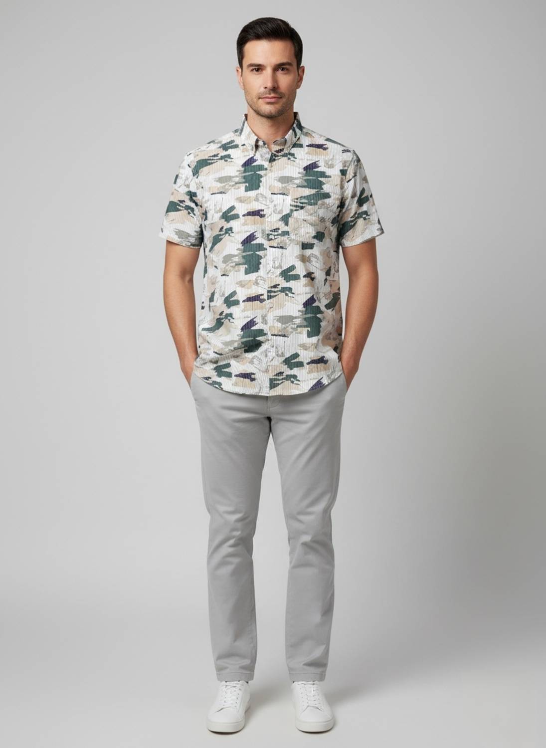 Henshika Men Printed Casual Multicolor Shirt