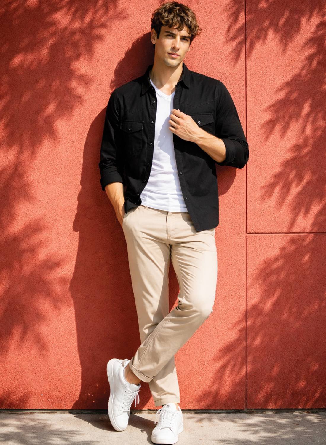 ADRO Men Black Casual Shirt - Image 5