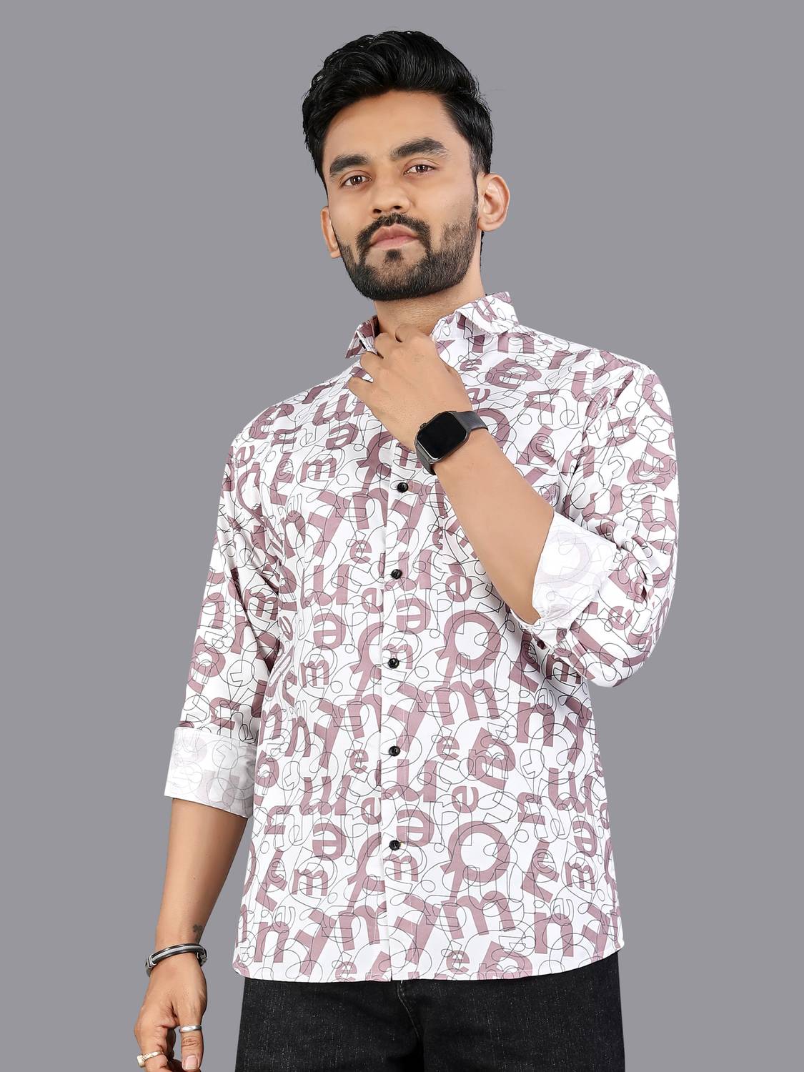 ADWYN PETER Men Printed Casual Multicolor Shirt
