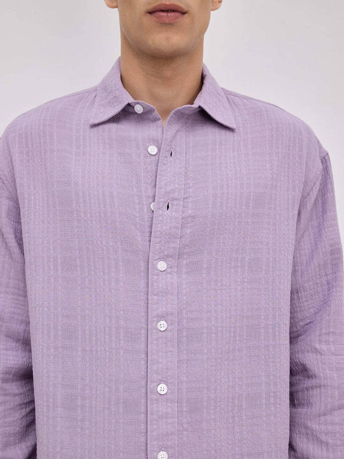 VASTRADO Men Purple Casual Shirt - Image 3