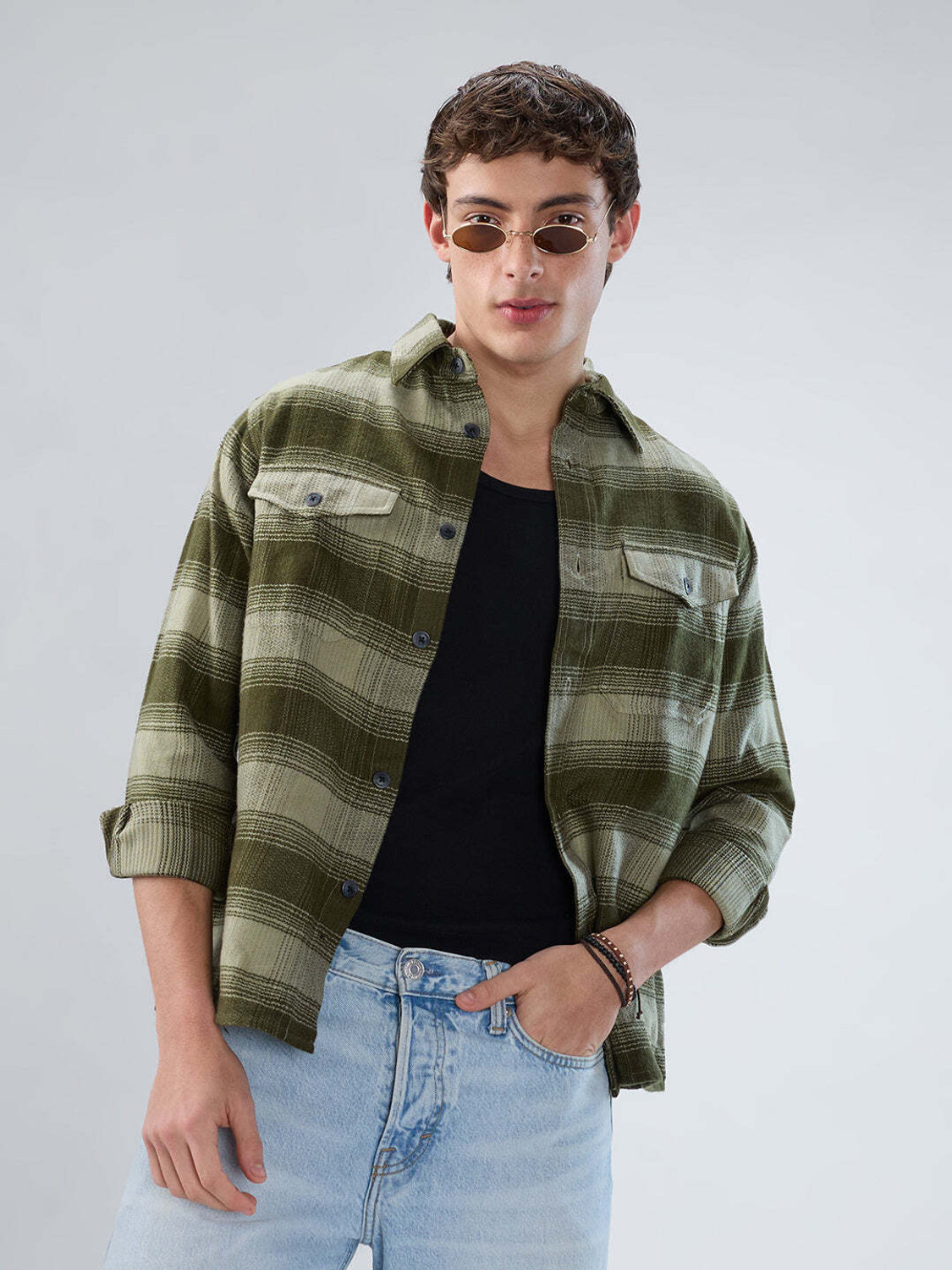 Image of VASTRADO Men Dyed /Ombre Casual Multicolor Shirt