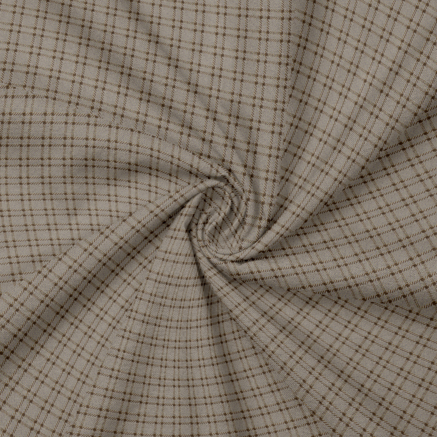 Image of VD Looks Men Checkered Casual Brown Shirt