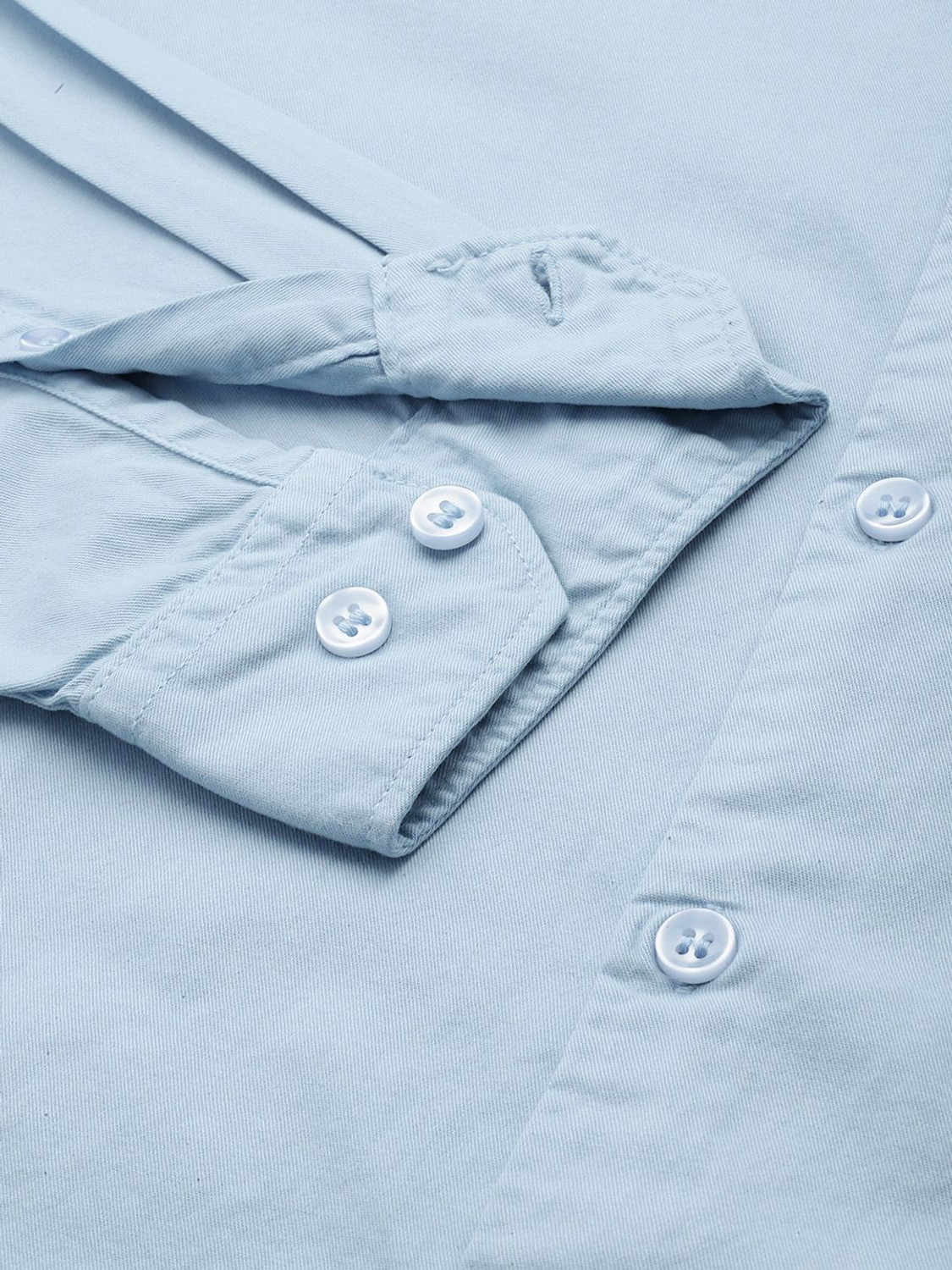 Image of Mast & Harbour Men Dyed /Ombre Casual Blue Shirt