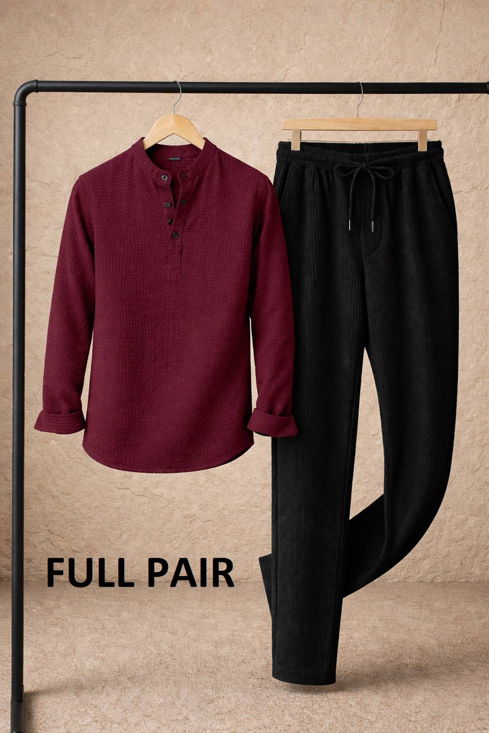 COMBRAIDED Men Maroon Casual Shirt