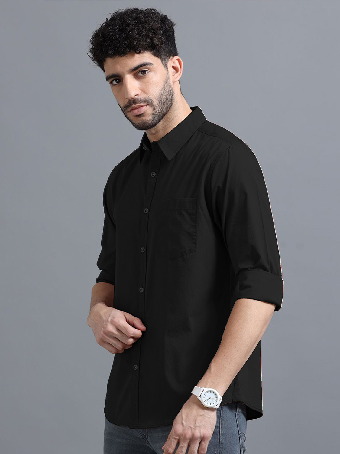 Image of METRONAUT Men Solid Casual Multicolor Shirt