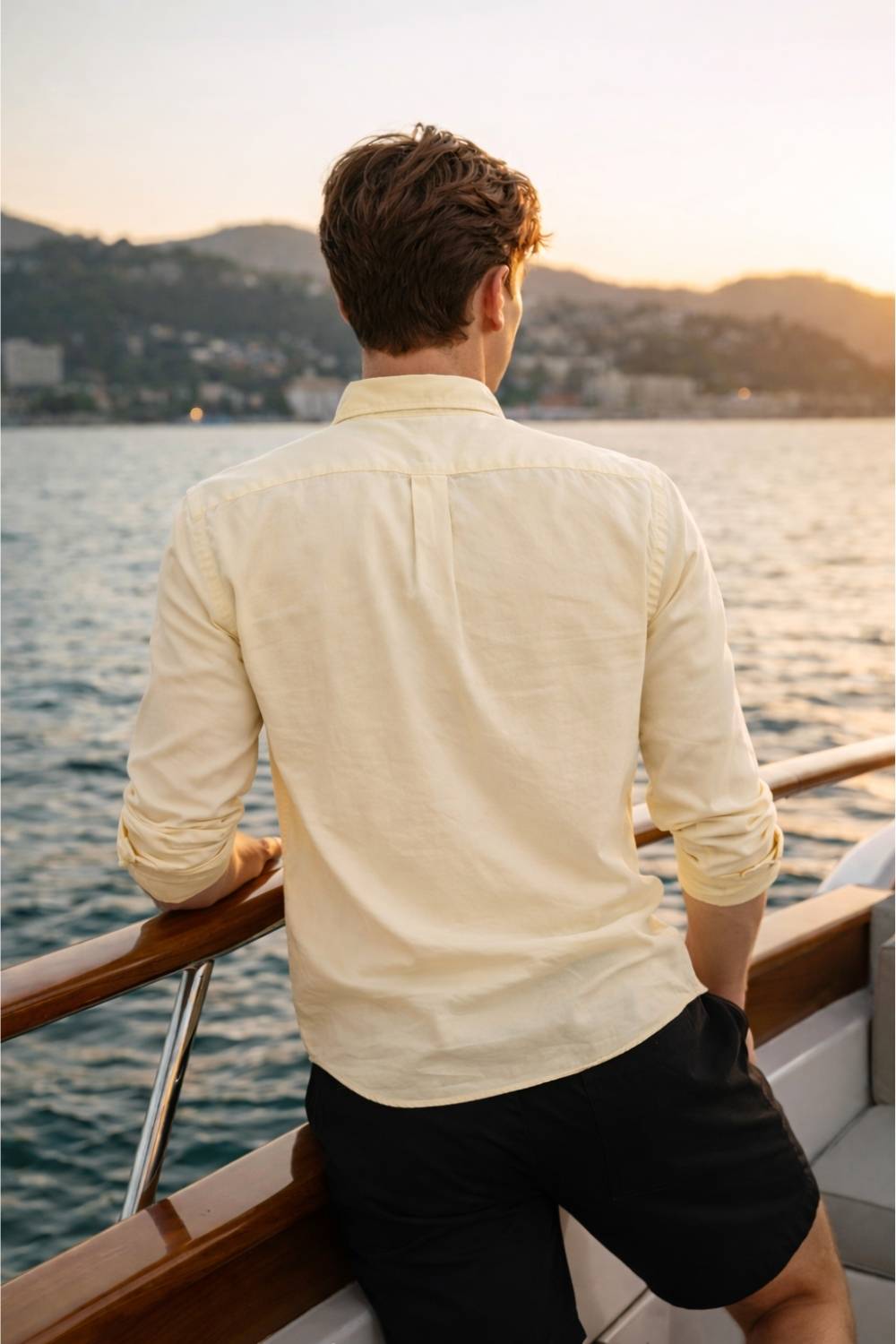 Louis Philippe Men Yellow Casual Shirt - Image 1