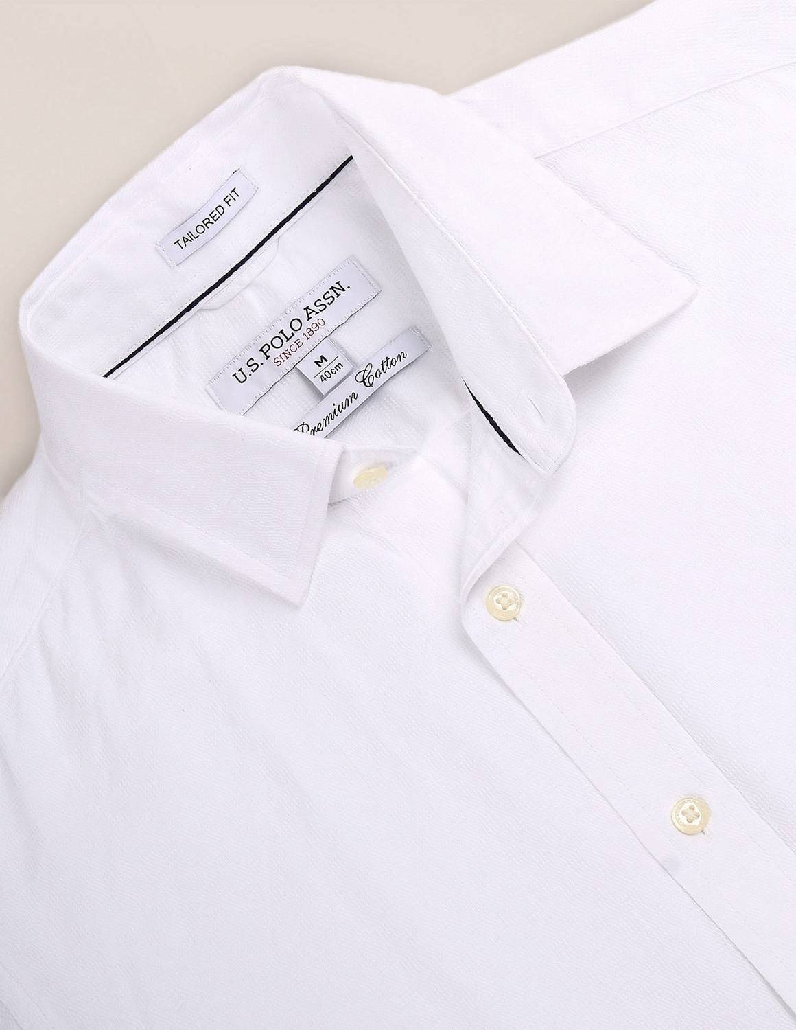 U.S. POLO ASSN. Men White Casual Shirt - Image 2