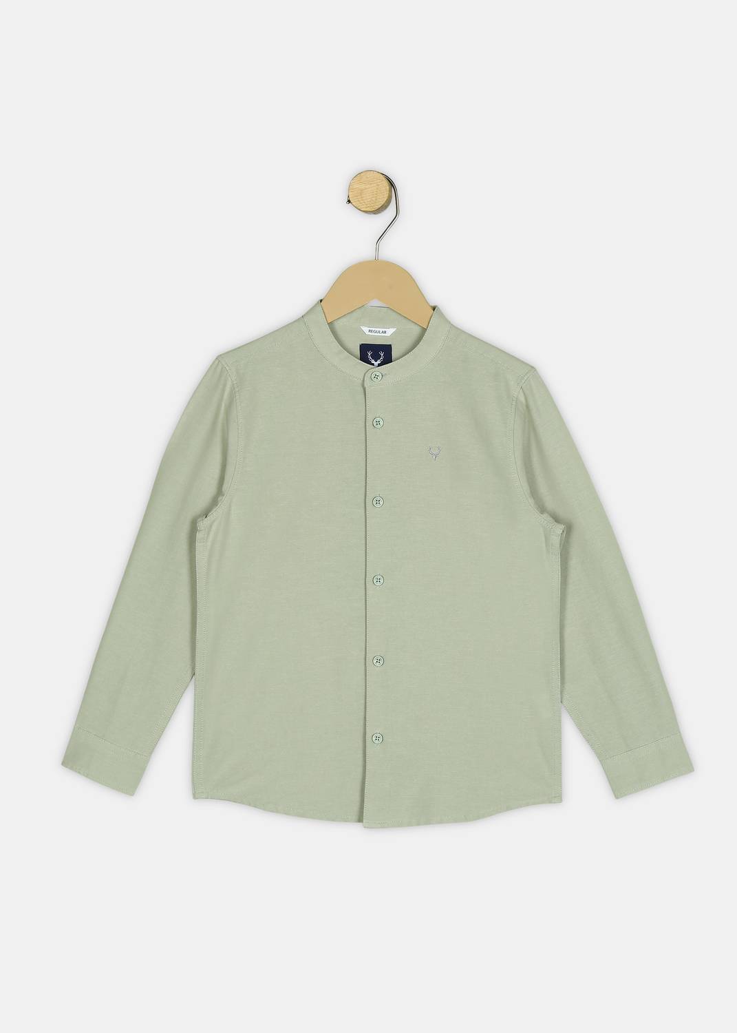 Allen Solly Boys Solid Casual Green Shirt