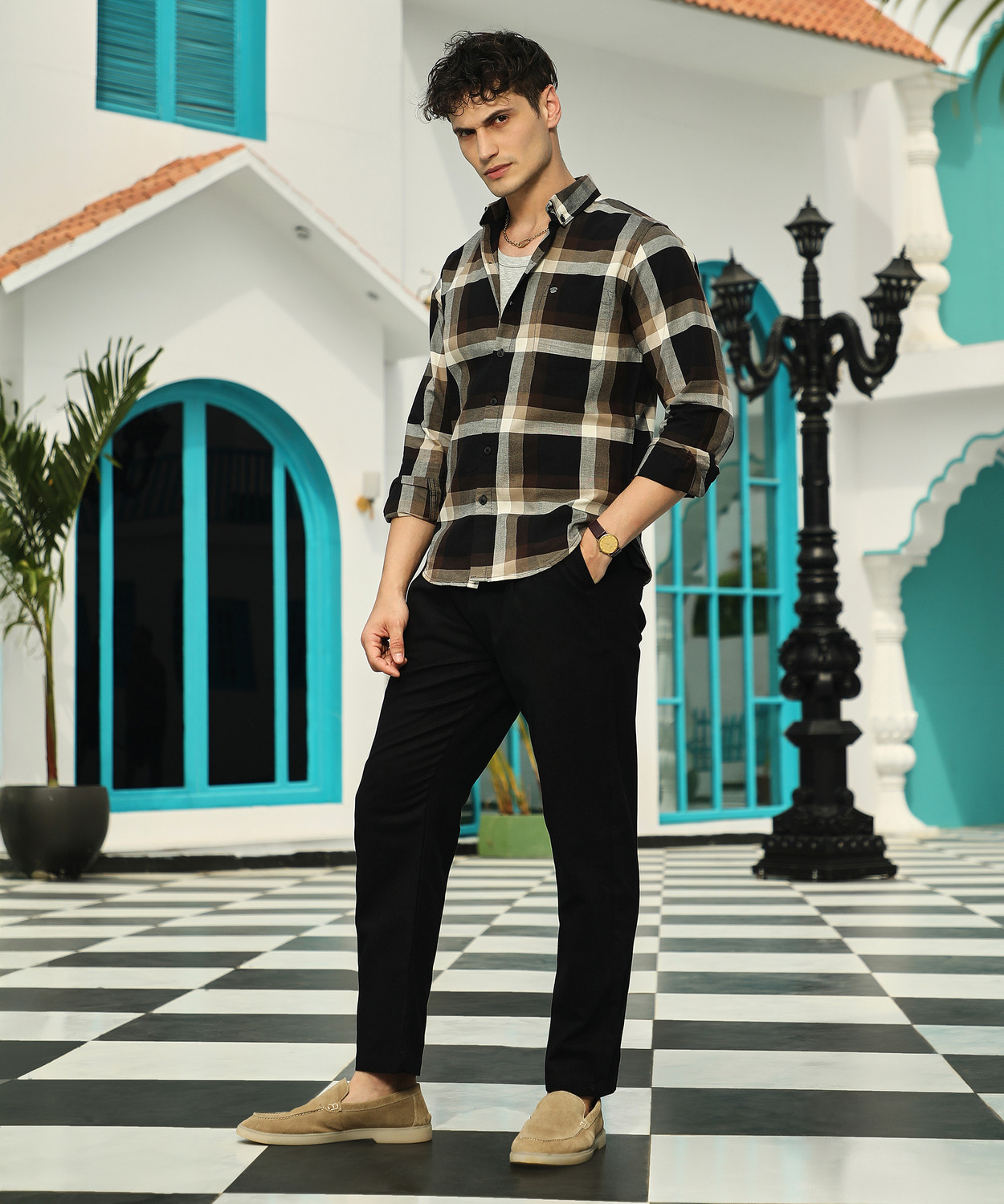 Image of CAHOOT Men Printed Casual Multicolor Shirt