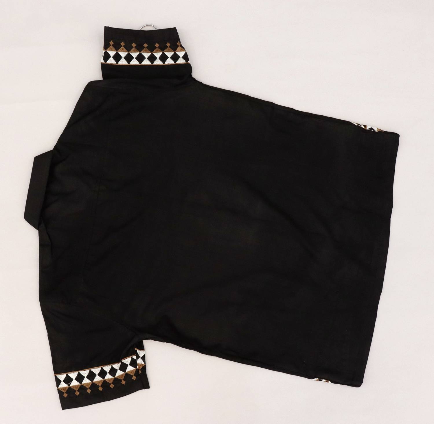 LEMZODIC Men Embroidered Casual Black Shirt - Image 2