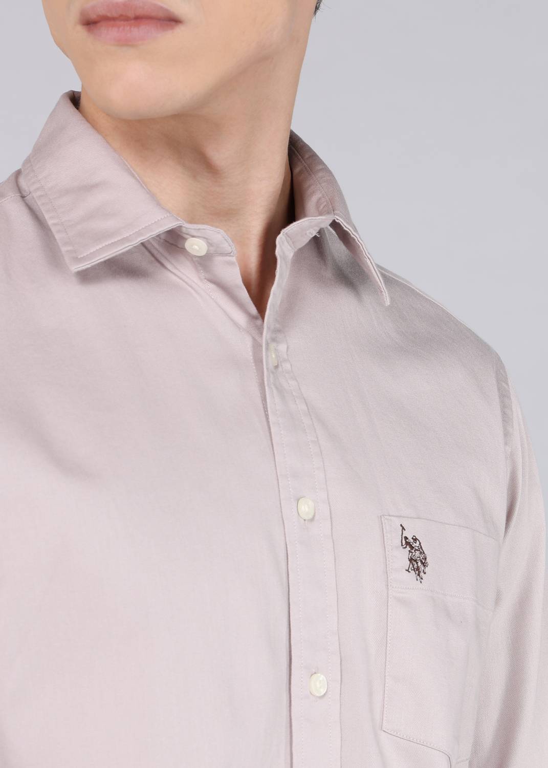 U.S. POLO ASSN. Men Beige Casual Shirt - Image 5