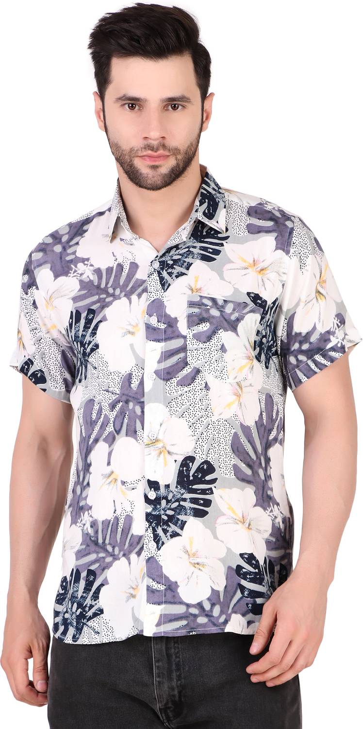 ACCOX Men Printed Beach Wear Multicolor Shirt