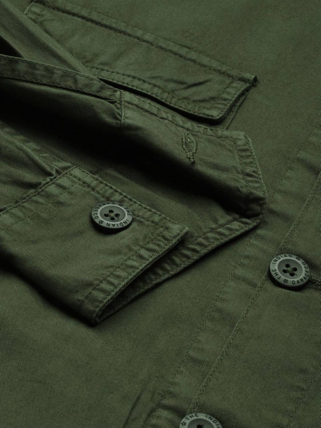 The Indian Garage Co. Men Green Casual Shirt - Image 3