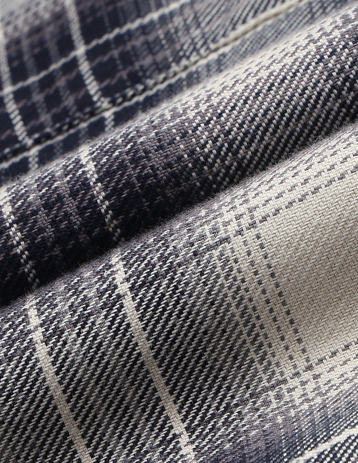 Image of FLYING MACHINE Men Checkered Casual White Shirt