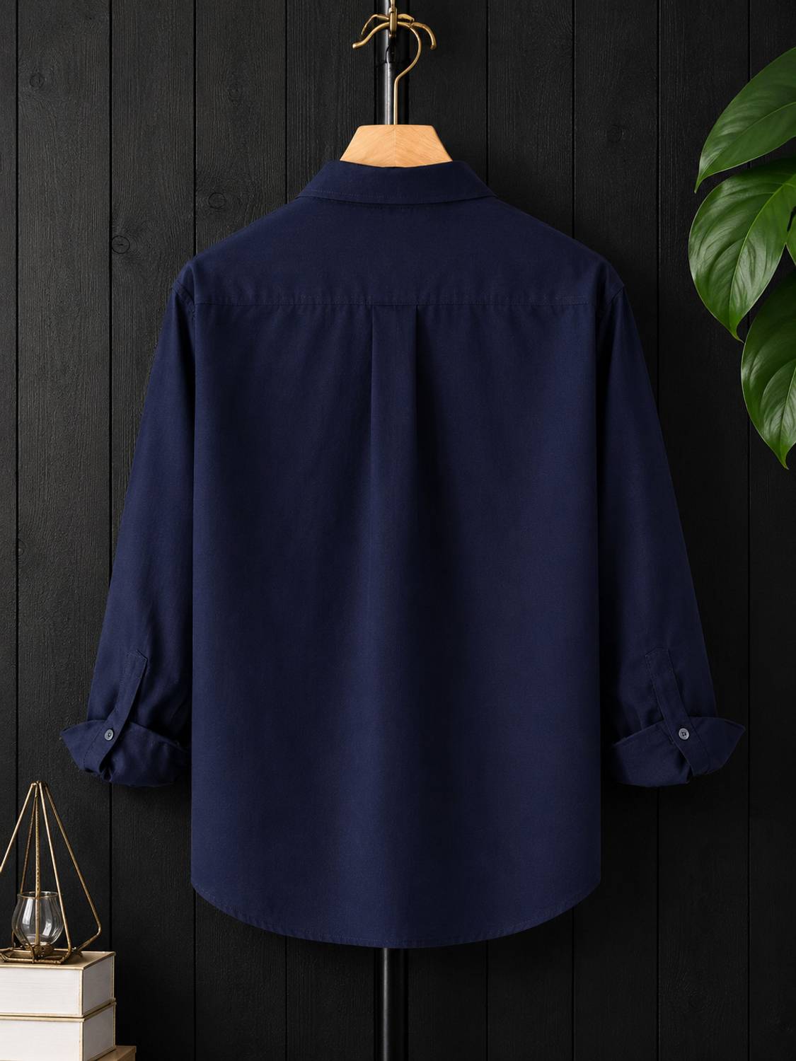 TorontoCN Men Solid Casual Blue Shirt - Image 2