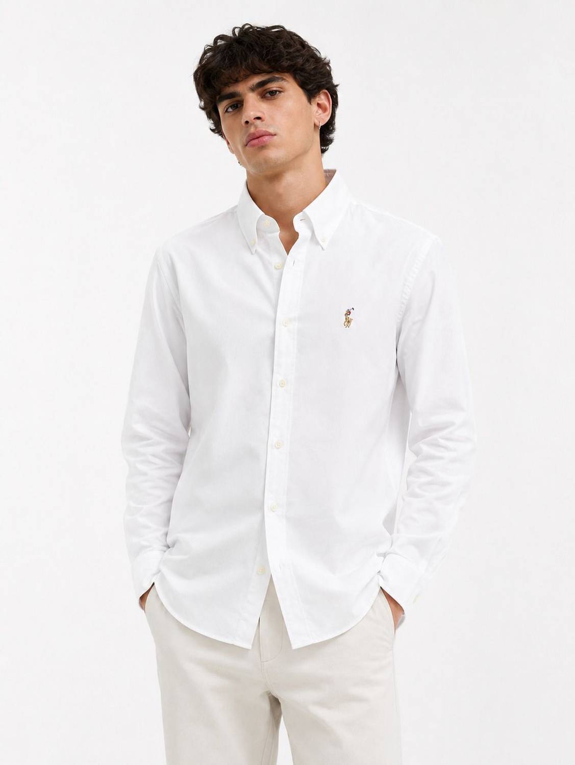 HoneyBell Men Printed Casual White Shirt - Image 1