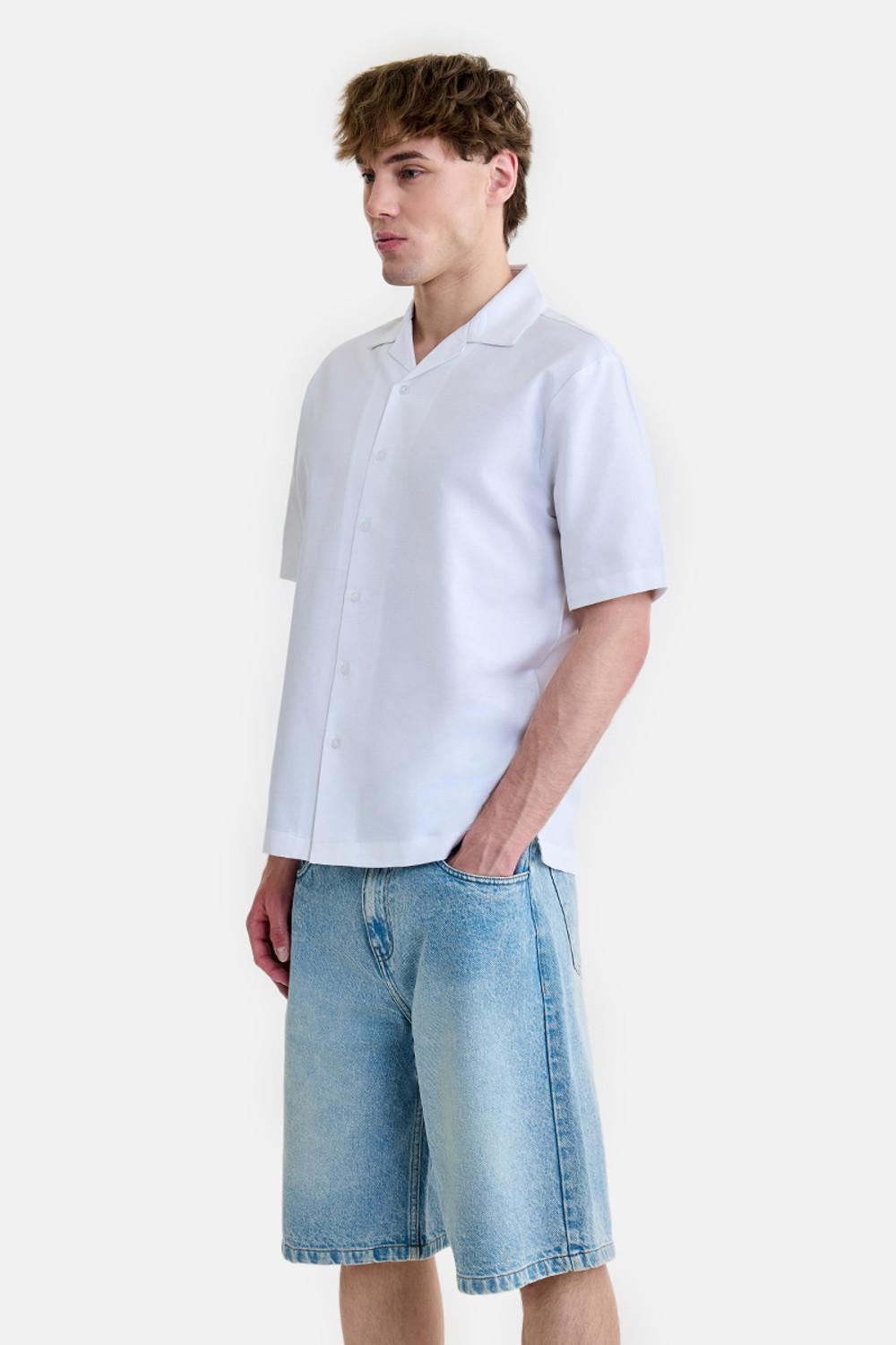 Image of Snitch Men Graphic Print Casual White Shirt